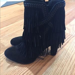Sam Edelman fringe booties